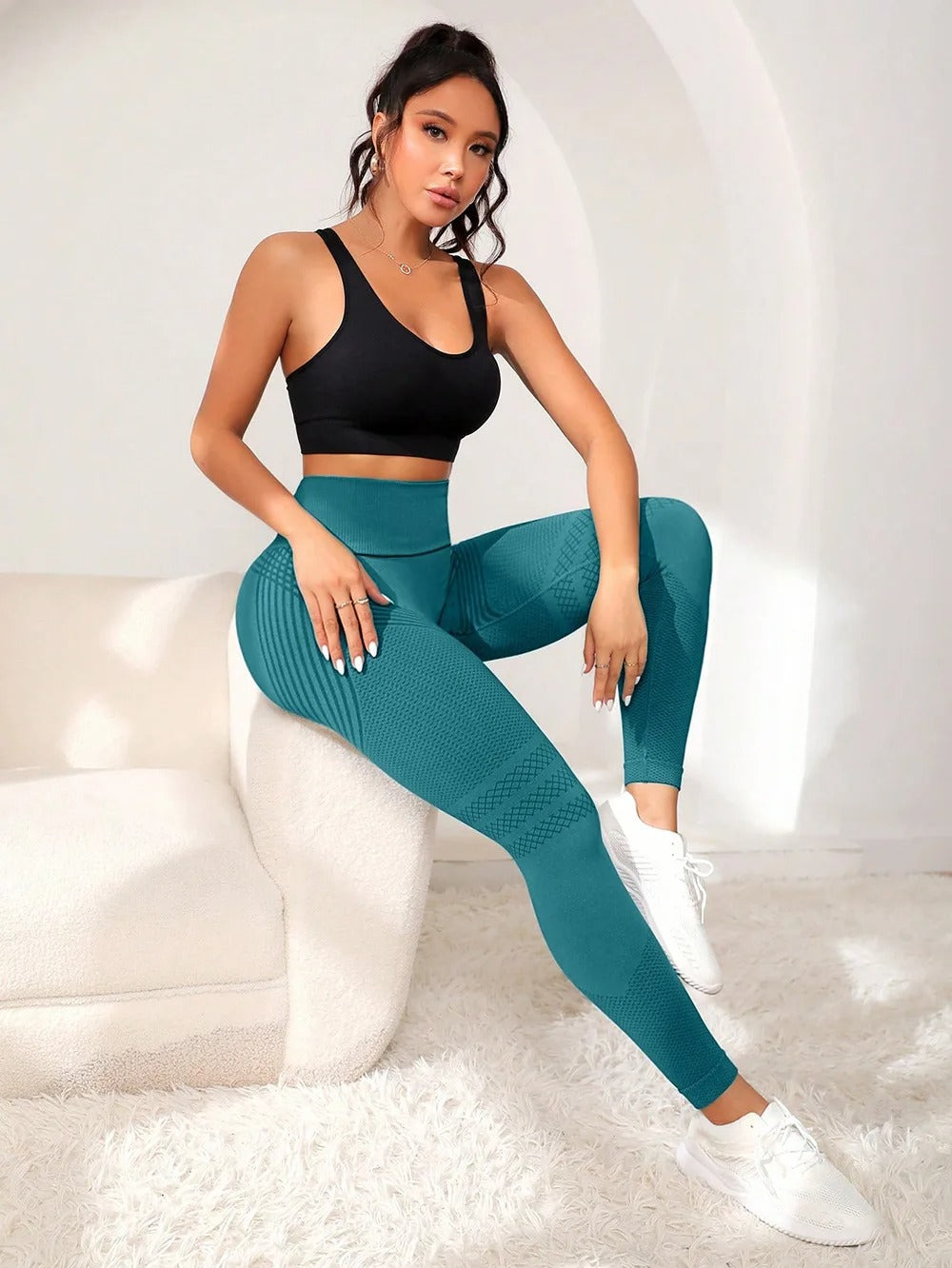 Yeşil Fitness Koşu Yoga Pantolonları